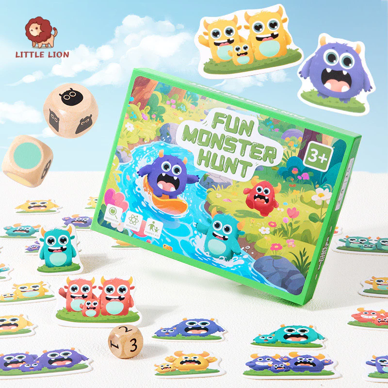 ของเล่นเกมกระดานสิงโตน้อยมอนสเตอร์จับสำหรับเด็ก - รูปที่ 1