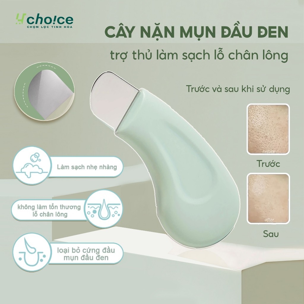 สิวหัวดํา คู่มือสิวทําความสะอาดผิวหน้าผม Follicle Pore Handy Tool Scraper Face Scraper สิวหัวดําพลั่วขนาดเล็ก