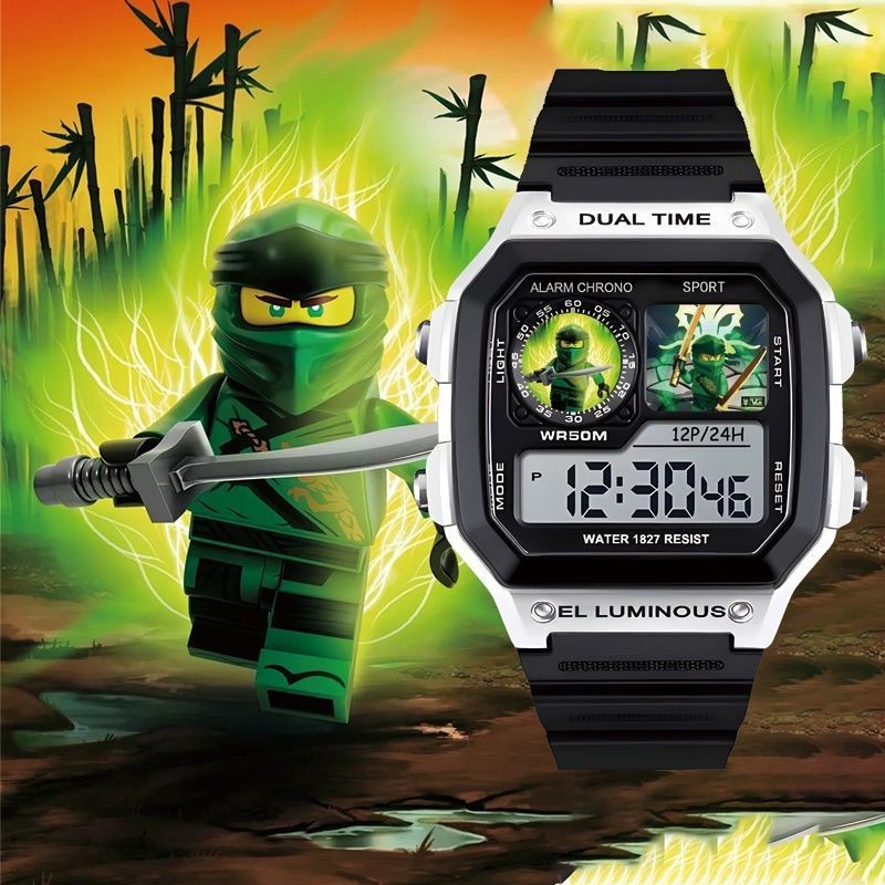 Phantom Ninja Lloyd นาฬิกานาฬิกาปลุกกล่องของขวัญทนทานกันน้ํากันกระแทก Niche ที่ไม่ซ้ํากันเรียบง่าย