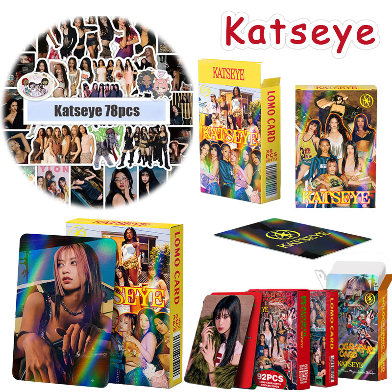 สติกเกอร์การ์ดโฮโลแกรม Katseye 124 ชิ้น SOPHIA LARA Photocard Collection