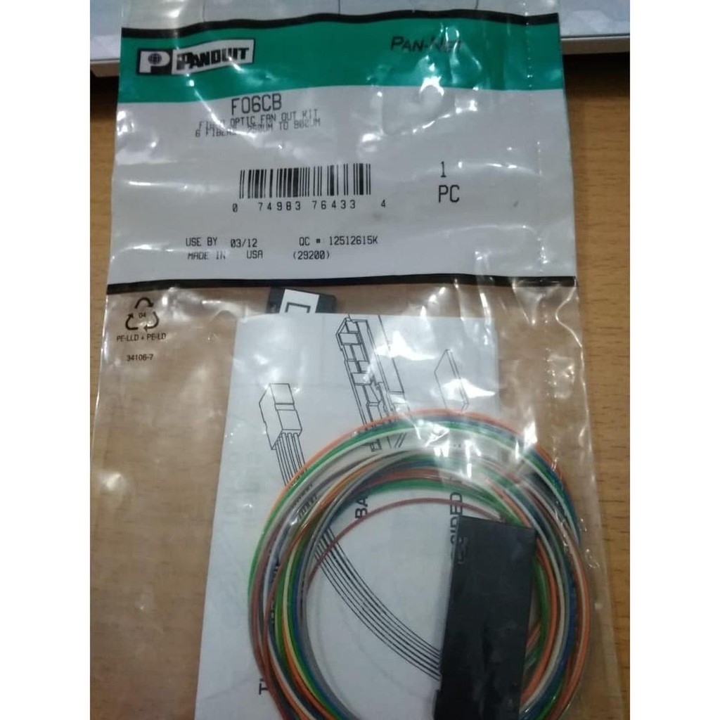 Panduit FO6CB Fiber Optic Fan Out Kit 6 ไฟเบอร์ 250UM ถึง 900UM