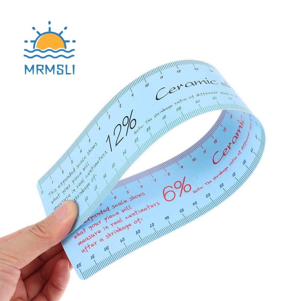 SHANCHAN เซรามิค Shrinkage Scale ไม้บรรทัด, 37*5.5 ซม.Sky-blue เซรามิคไม้บรรทัดวัด, ไม้บรรทัดมาตรฐาน