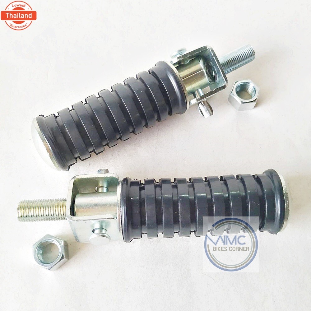 เซ็ตคู่ : พักเท้าหลัง สำหรั YAMAHA DT100 DT125 DT175 DT250 Y-FP-0001 งานใหม่ คุณภาพดี *สินค้าพร้อมจั