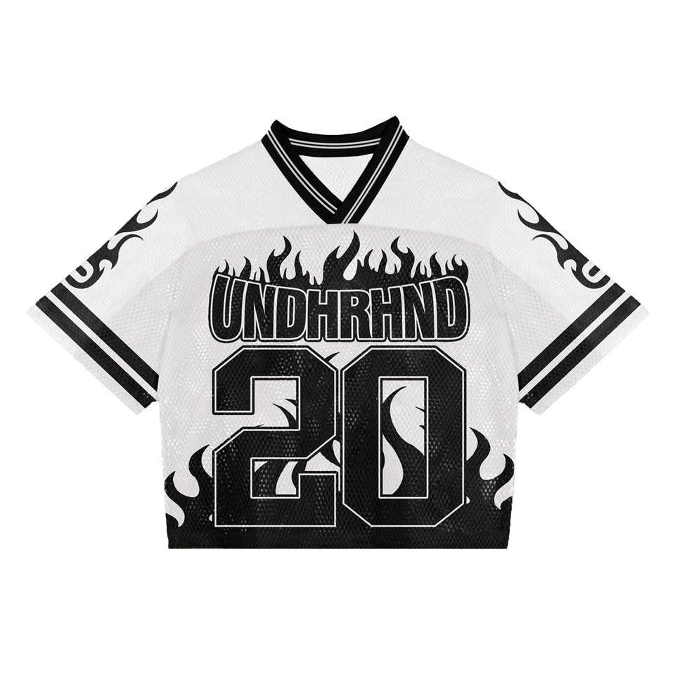 No20 Flame Mesh Boxy Jersey