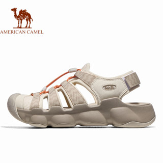 AMERICAN CAMEL รองเท้าแตะกลางแจ้งชายหาดที่ทนต่อการสึกหรอ