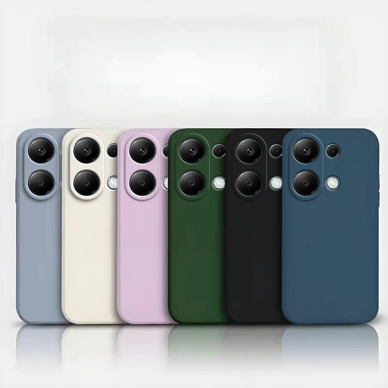 Poco M6 Pro 4G เคสโทรศัพท์ซิลิโคนสีทึบ YT