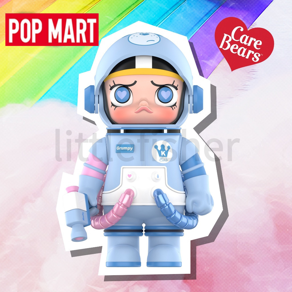 [POP MART] Space Molly 400% + 100% Grumpy Bear (Care Bears)