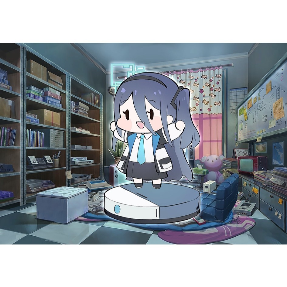 6ซม. Teabag Arisu Chibi พวงกุญแจ Blue Archive (Blue Archive)