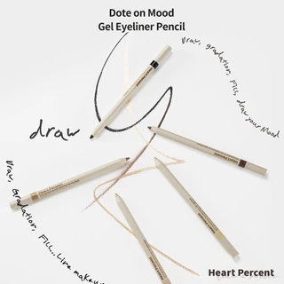 Heart Percent Dote On Mood Gel Eyeliner Pencil #ฮาร์ทเปอร์เซ็นต์ #ดินสอเขียนขอบตาเนื้อเจล #อายไลเนอร์