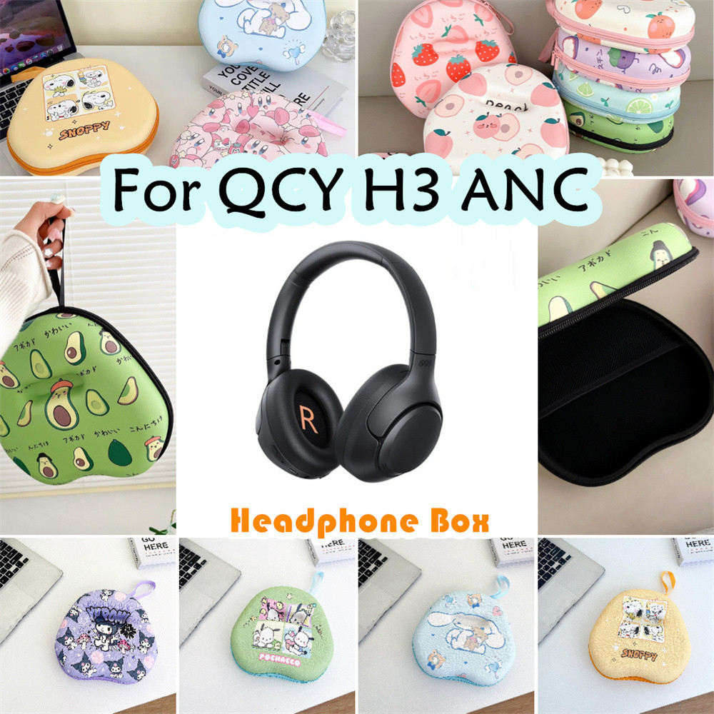 มีสินค้าในสต็อกสําหรับ Qcy H3 ANC เคสหูฟัง Niche รูปแบบการ์ตูนชุดหูฟังกระเป๋าเก็บปลอกกล่อง