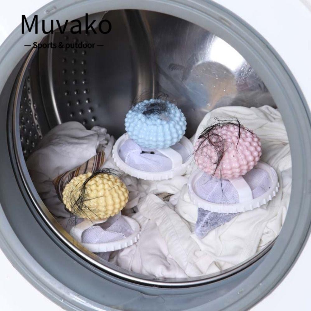 Muvako ถุงกรองบอลซักผ้า, เครื่องจับขน ทําความสะอาดผลิตภัณฑ์ ซักผ้า|กรอง , อัพเกรดเครื่องมือทําความสะอาดกระเป๋าลูกบอลลอยน้ําในครัวเรือนแบบใช้ซ้ําได้สําหรับ Home & Living