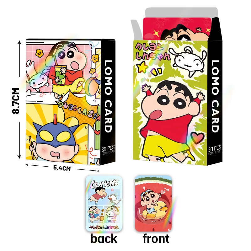 Crayon Shin-chan Laser Flash Lomo Card Photocard 30 ชิ้น/กล่อง ราคา ถูกที่สุด ดีลบีเคเค แกลเลอรีภาพที่ 4