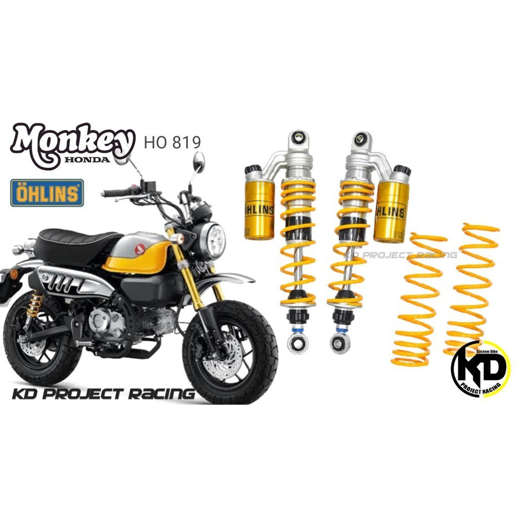 โช๊คแก๊สโช๊ค Ohlins HO 819 Honda Monkey125 (334mm)