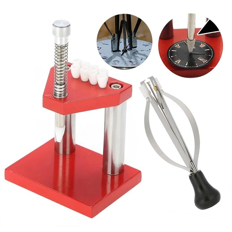 นาฬิกา Hand Remover Plunger Puller Hand Set Fitter เปิดโลหะผสมเหล็กมือนาฬิกาซ่อมเครื่องมือสําหรับช่างซ่อมนาฬิกา