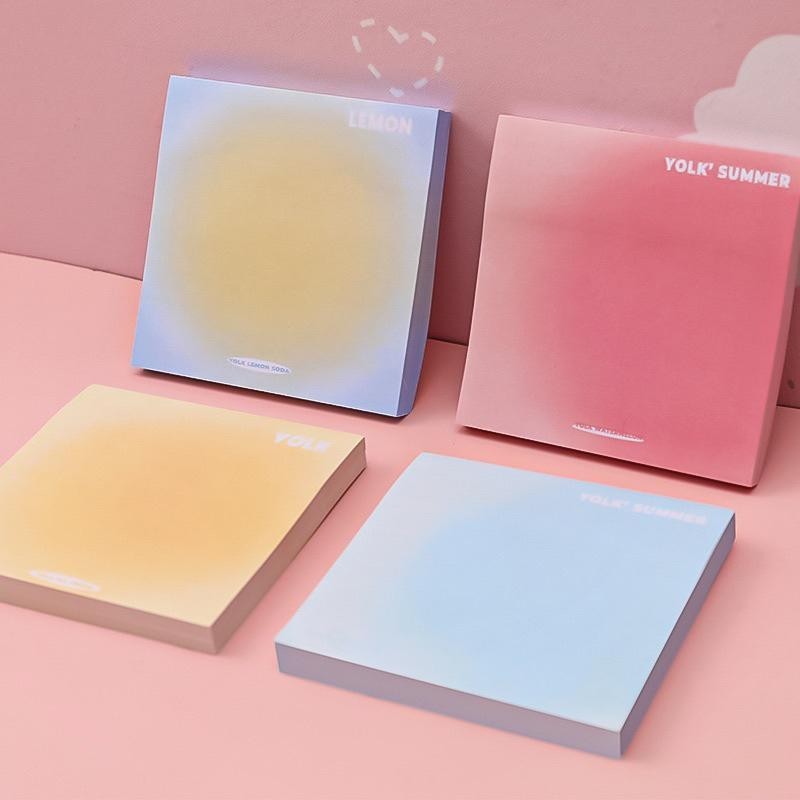 กระดาษโน๊ตไล่โทนสี 50 แผ่น คละสี ยกโหล (12 ชิ้น)