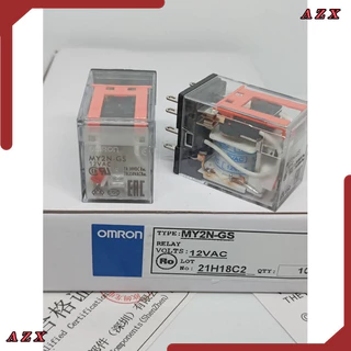 ใน กทม รีเลย์ ของแท้ใหม่ MY2N-GS MY4N-GS 12VDC 24VDC 220vac MY2Gs 12VAc 24vac MY4GS 12vac 24vac relay