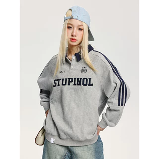 ส่งจากกรุงเทพฯ Solovely M-2XL โอเวอร์ไซส์ เสื้อสเวตเตอร์ผู้หญิง สไตล์สตรีท แขนยาว เสื้อด้านบน สไตล์เกาหลี งานปัก สเวตเตอร์