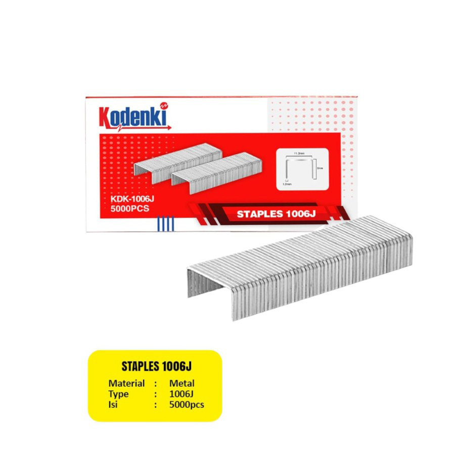 KODENKI ลวดเย็บกระดาษเนื้อหา 1013J / 1013 J Staples Air Shot 13mm 5000bij