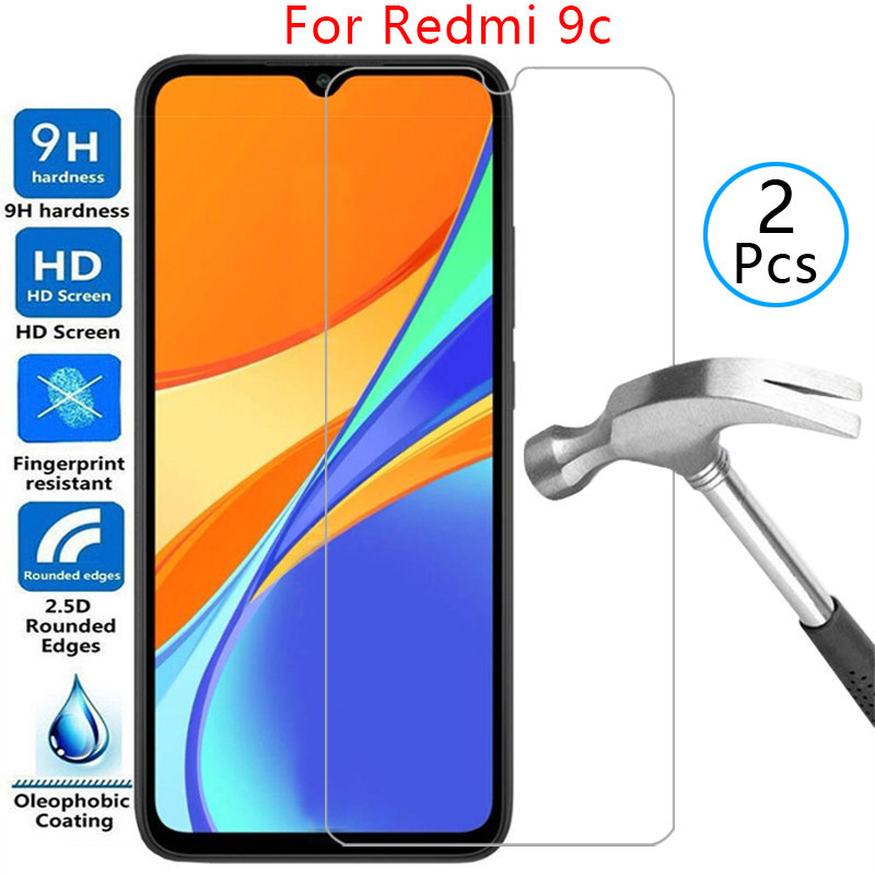 กระจกนิรภัยสําหรับ xiaomi redmi 9c nfc ฝาครอบ redmi9c 9 c c9 โทรศัพท์ coque Xiami Xiami xiomi ksiomi