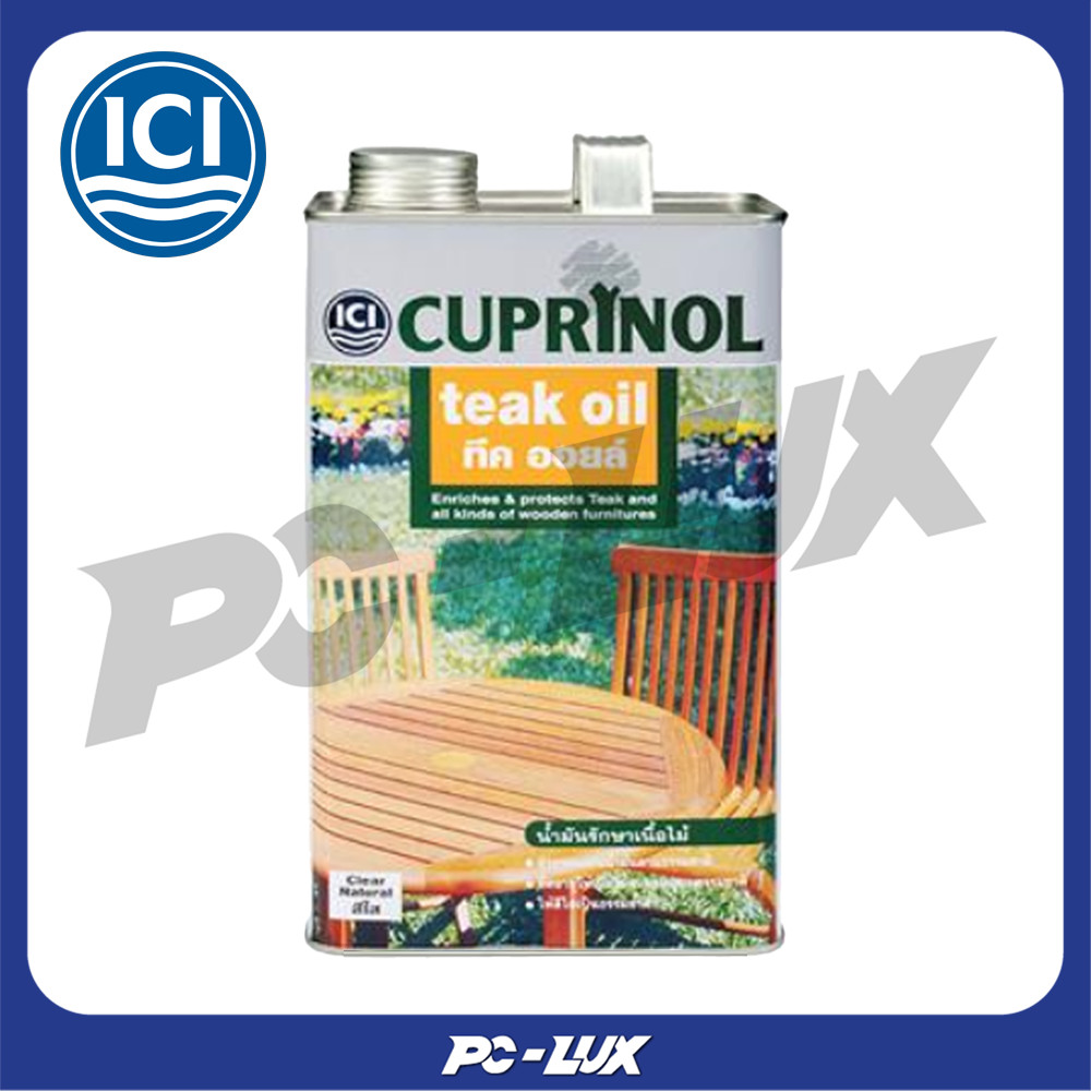 CUPRINOL น้ำยารักษาเนื้อไม้ รุ่น Teak Oil ขนาด 3.5 ลิตร สีใส