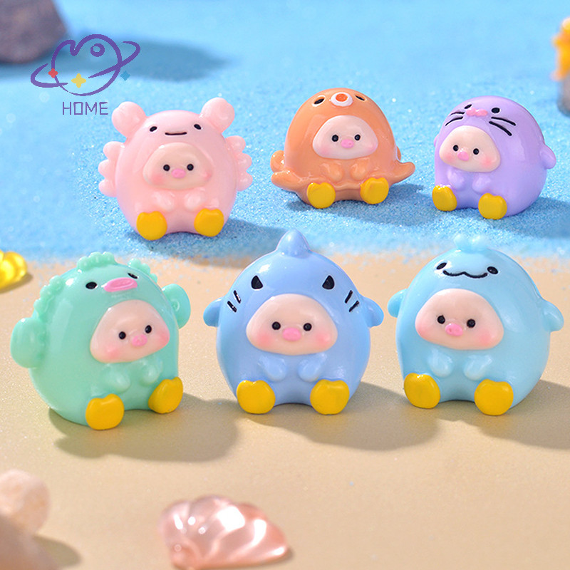 [เมย์โฮม] มินิน่ารักการ์ตูนปลาวาฬหมูรูปแกะสลักงานฝีมือขนาดเล็กสร้างสรรค์ ทําเอง อุปกรณ์ตกแต่งบ้านสก์ท็อปรถเครื่องประดับขนาดเล็ก {ไทย}