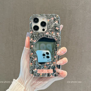 เข้ากันได้กับ iPhone 16 Pro Max iPhone 15 Pro iPhone 13 iPhone 11 เคสโทรศัพท์มีกระจก HXSPJZ009