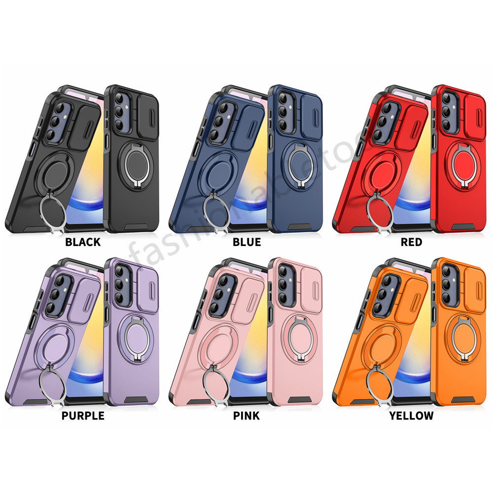 ปลอกสําหรับ Vivo Y200 Y 200 VivoY200 4G 5G กันกระแทกเคสโทรศัพท์เกราะแหวนวงเล็บ Stent Push กล้องเลนส์ป้องกันปกหลัง - รูปที่ 7