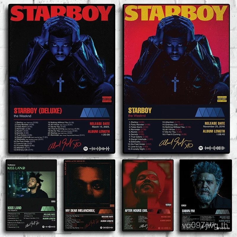 เพลงร้อนอัลบั้มดาวสัปดาห์ ND Starboy โปสเตอร์ฮิปฮอปโปสเตอร์สำหรับห้องนั่งเล่นผ้าใบจิตรกรรมศิลปะบ้านตกแต่งผนังรูปภาพ EP7X