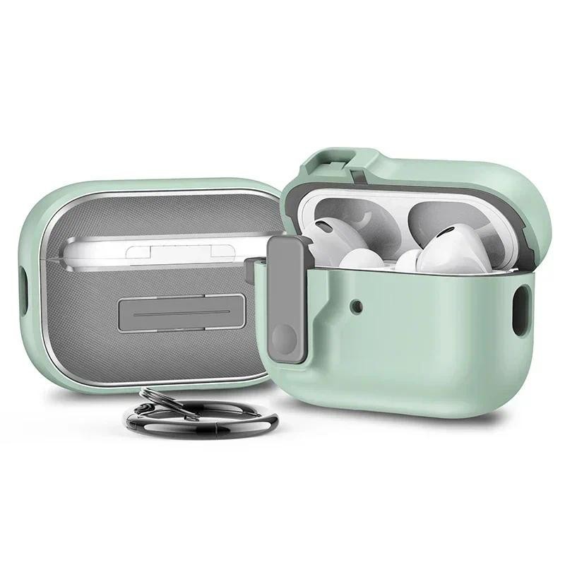 สวิตช์อัตโนมัติ Secure Lock Case เข้ากันได้กับ AirPods Pro ฝาครอบป้องกันรุ่นที่ 2 พร้อมเคส Apple Air Pods 3 2
