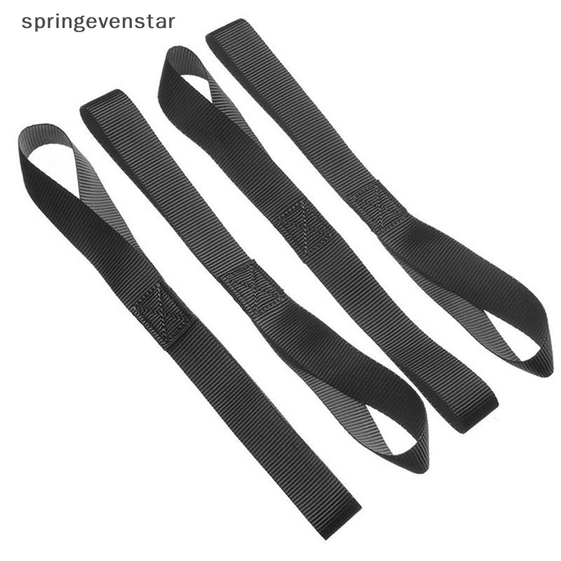 Springevenstar 1/4 ชิ้น Soft Loop Tie Down สายรัด Ratchet ลากจูง Cargo ATV UTV รถจักรยานยนต์ 600LBS Springevenstar