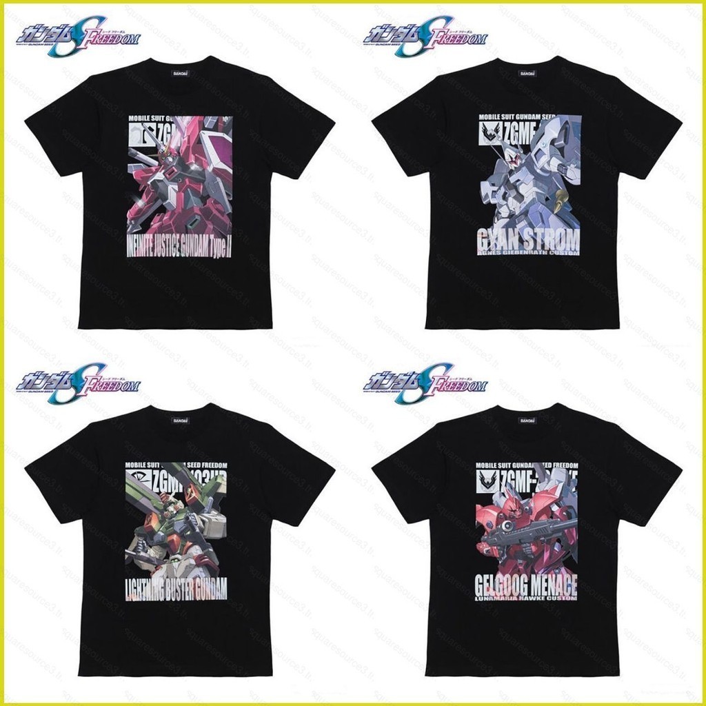 Sq3 Mobile Suit Gundam SEED FREEDOM คอสเพลย์ผ้า 3D ฤดูร้อนเสื้อยืดอะนิเมะแขนสั้นด้านบน