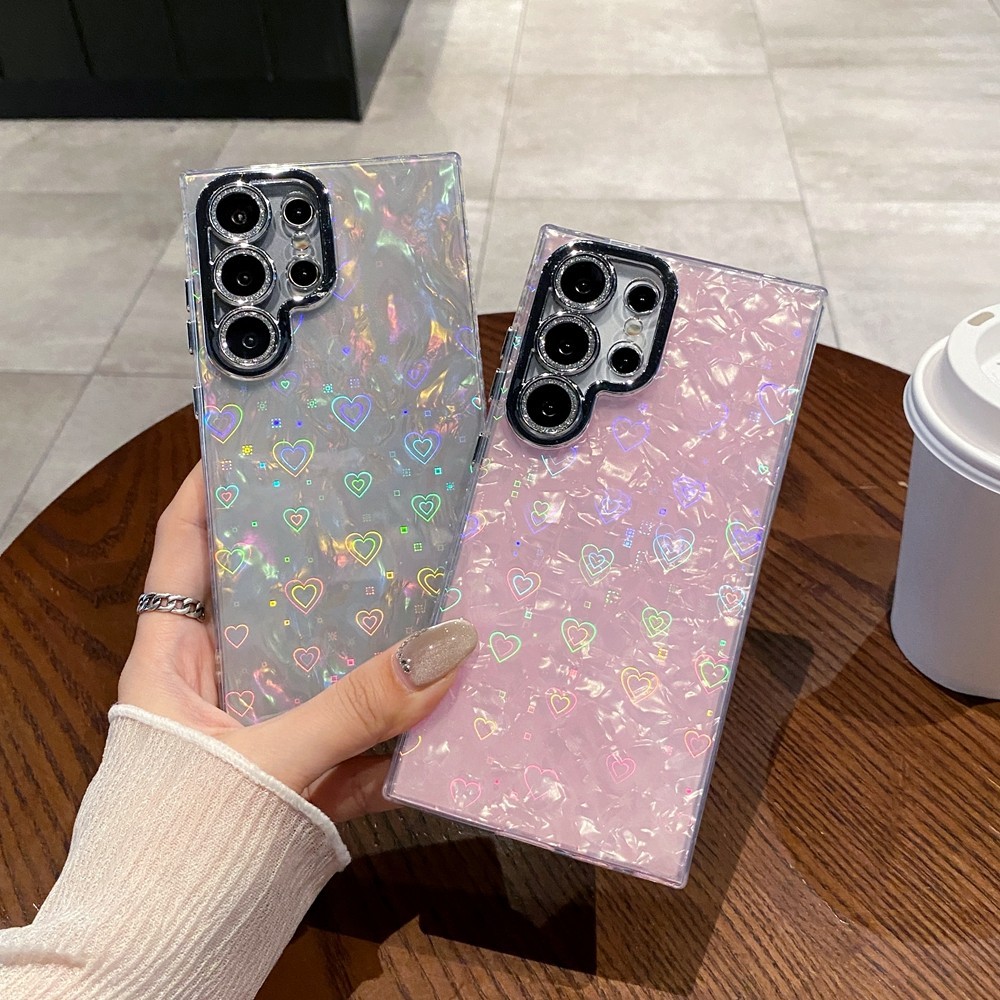 คู่ความงามสําหรับ Samsung Galaxy S25 Plus S24 S23 Ultra กลิตเตอร์ ทนทาน IMD เงา S25Plus S24Plus S23Plus S23 + S22 กลับเคสโทรศัพท์