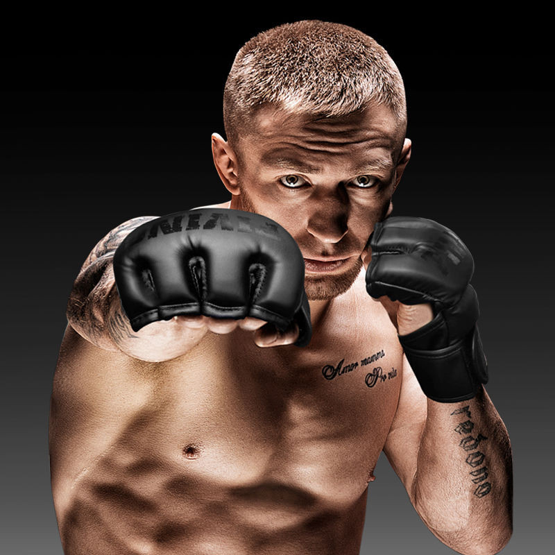 Fiving Half Finger Boxing Gloves MMA Boxing Finger Gloves