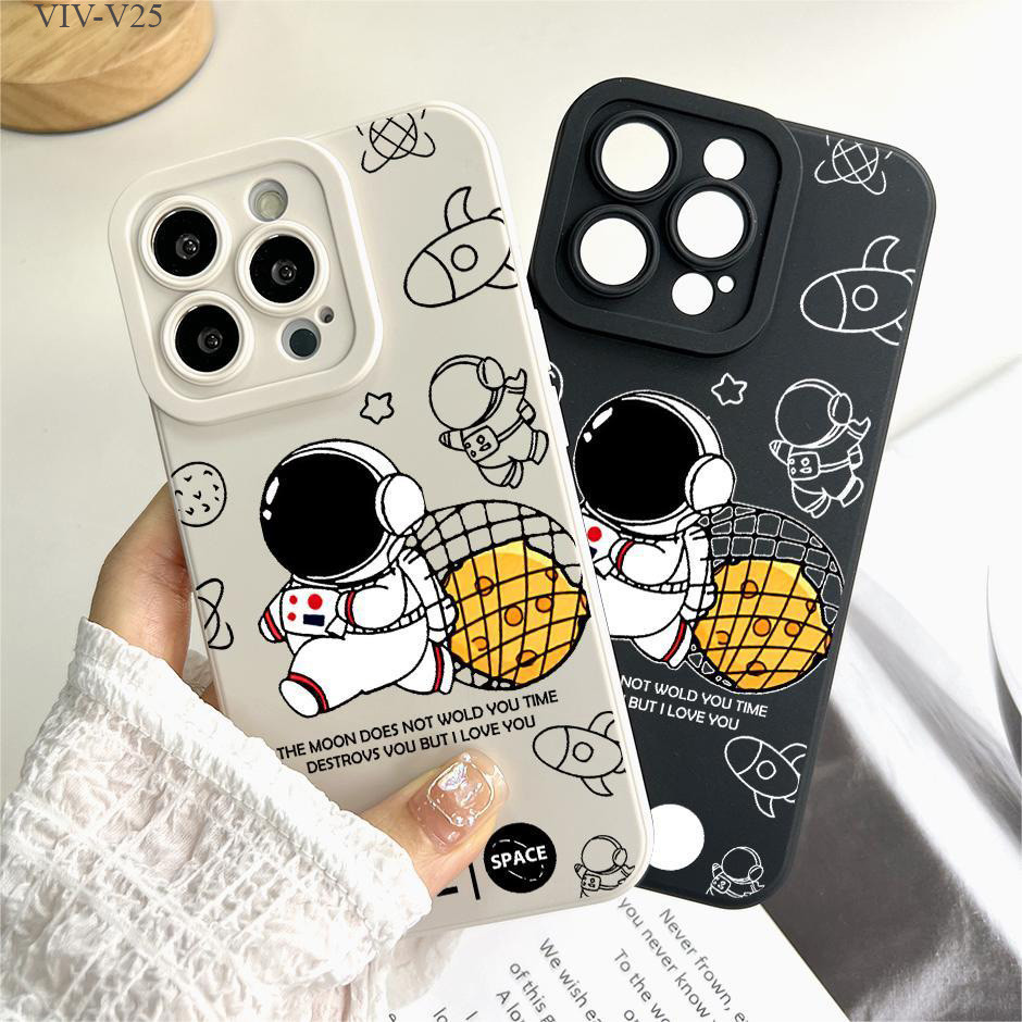 VIVO V25 V25E V23 V23E V20 T1X Pro 5G เคสวีโว่ สำหรับ Space Travel เคส เคสโทรศัพท์