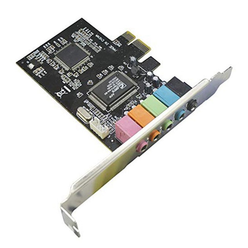 5.1 Internal Sound Card for Windows 10 with Low Profile Bracket, 3D Stereo PCI-E, CMI8738 Chip 32/64