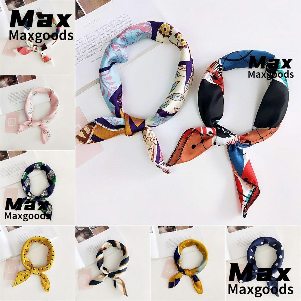 Maxg Square Scarf Gift Women Small Vintage Head Neck