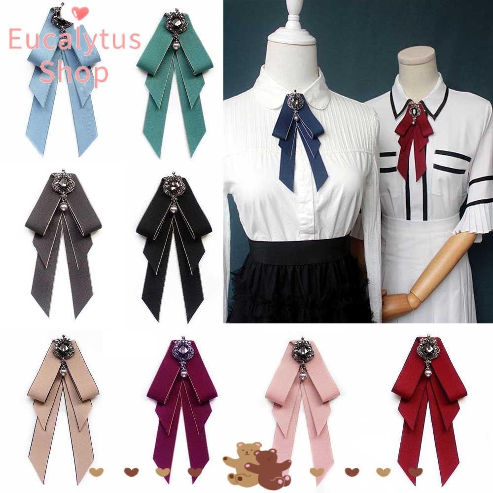 Eucalytus1 Bow Tie Elegant Bowknot Cravat สําหรับชายเสื้อ Ties เครื่องแต่งกายอุปกรณ์เสริมพู่เข็มกลัดดอกไม้