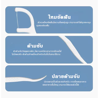 Featured ไหมขัดฟัน​ชนิดด้าม เส้นกลม 1กล่อง50ชิ้น สุขภาพช่องปาก