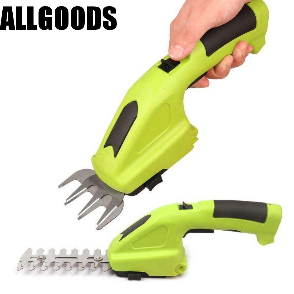 Allgoods เครื่องตัดยางไร้สาย, แบบพกพาชาร์จ 2 In 1 มือถือ Hedge Trimmer, Hedge Trimmer น้ําหนักเบาสีเ