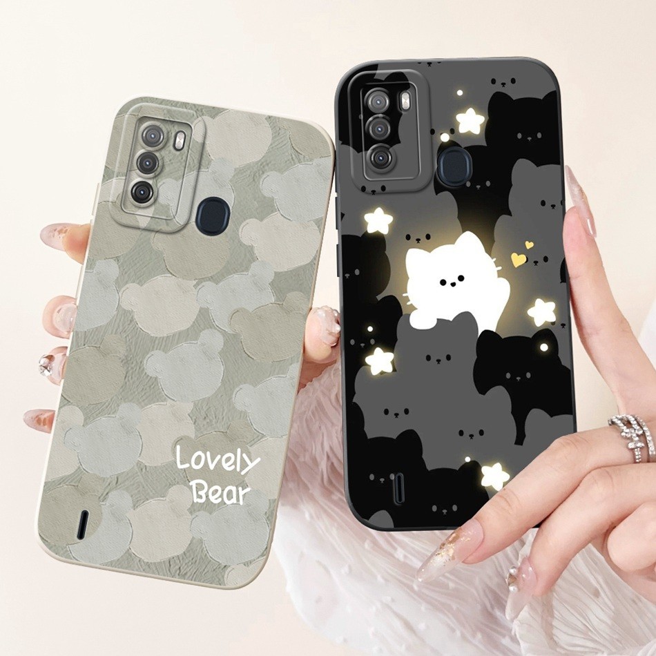 Itel S16 Vision 1 Pro เลนส์ป้องกันกรณี Itel Vision1 Pro ItelS16 แฟชั่นทาสีซิลิโคนอ่อนนุ่มเคสโทรศัพท์