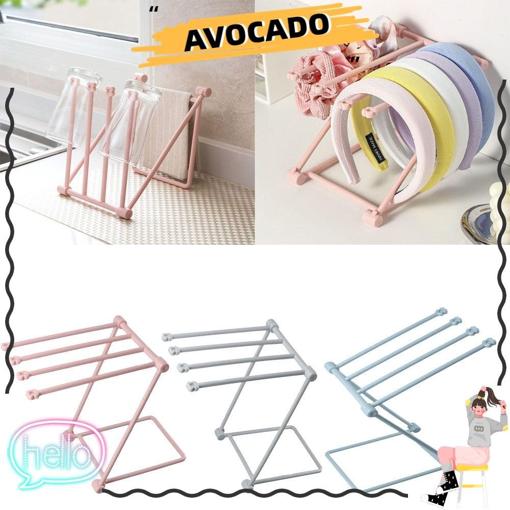 Avocar ชั้นวางจอแสดงผลแบบพับได้,ชั้นเก็บห่วงผมมัลติฟังก์ชั่นอินเทรนด์,ที่วางคาดศีรษะขาตั้งจอแสดงผลกิ๊บอุปกรณ์เสริมพับชั้นวางจอแสดงผลแนวตั้งผู