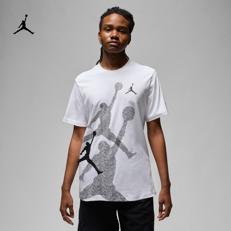 [พร้อมส่ง]Jordan Official Nike Jordan Men's T-Shirt Summer N หลวม เซ็กซี่ y2k รัดรูป เกาหลี เสื้อกีฬ