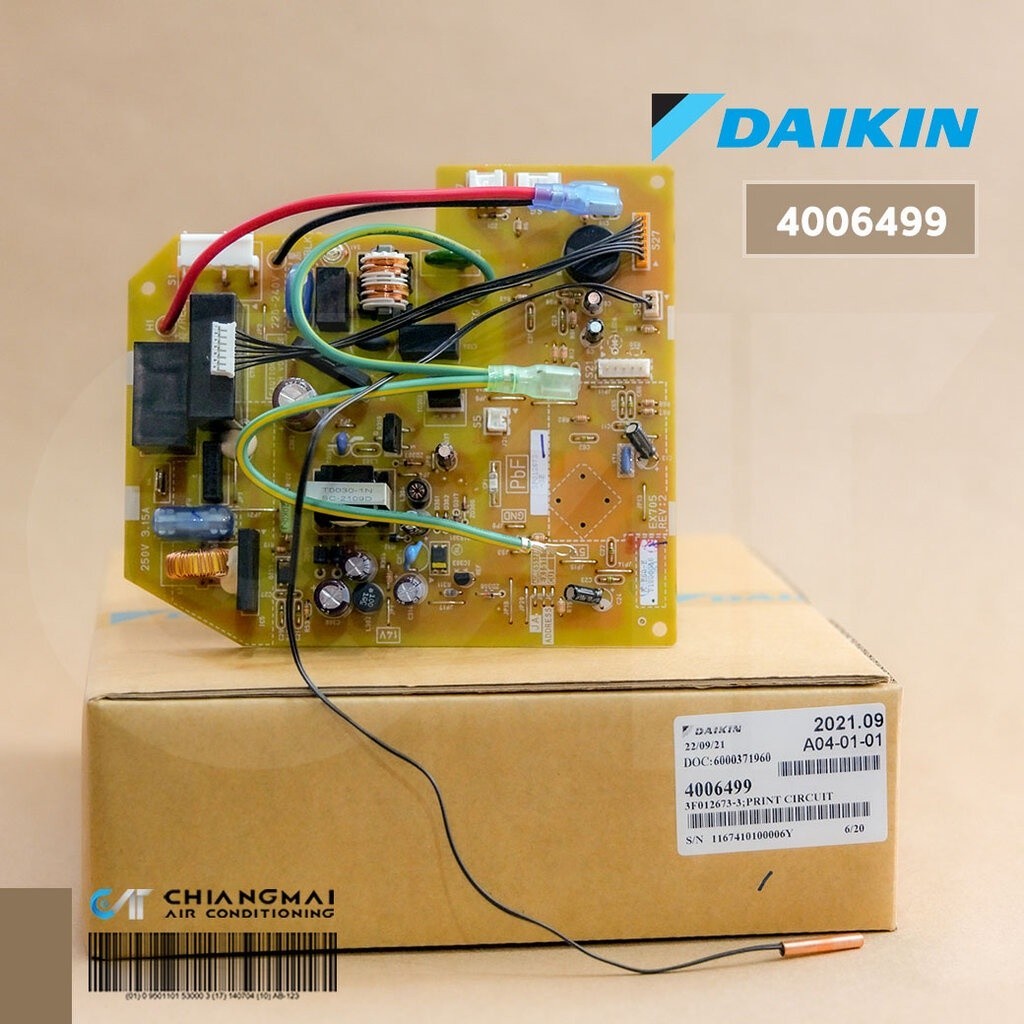 วงจรไฟฟ้า 4006499 / 4006499L แผงวงจรแอร์ Daikin แผงบอร์ดแอร์ไดกิ้น แผงบอร์ดคอยล์เย็น รุ่น FTE09LV2S,