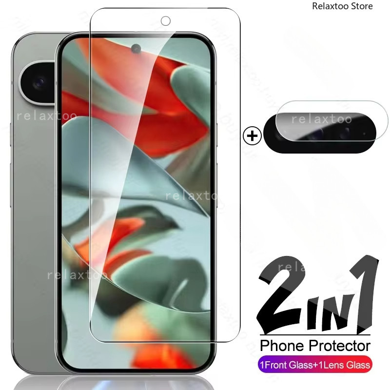 2IN1 Full Curved Screen Protector For Google Pixel9 Pixel 9 Pro XL 9Pro 9ProXL Pixel9Pro XL Pixel9Pr