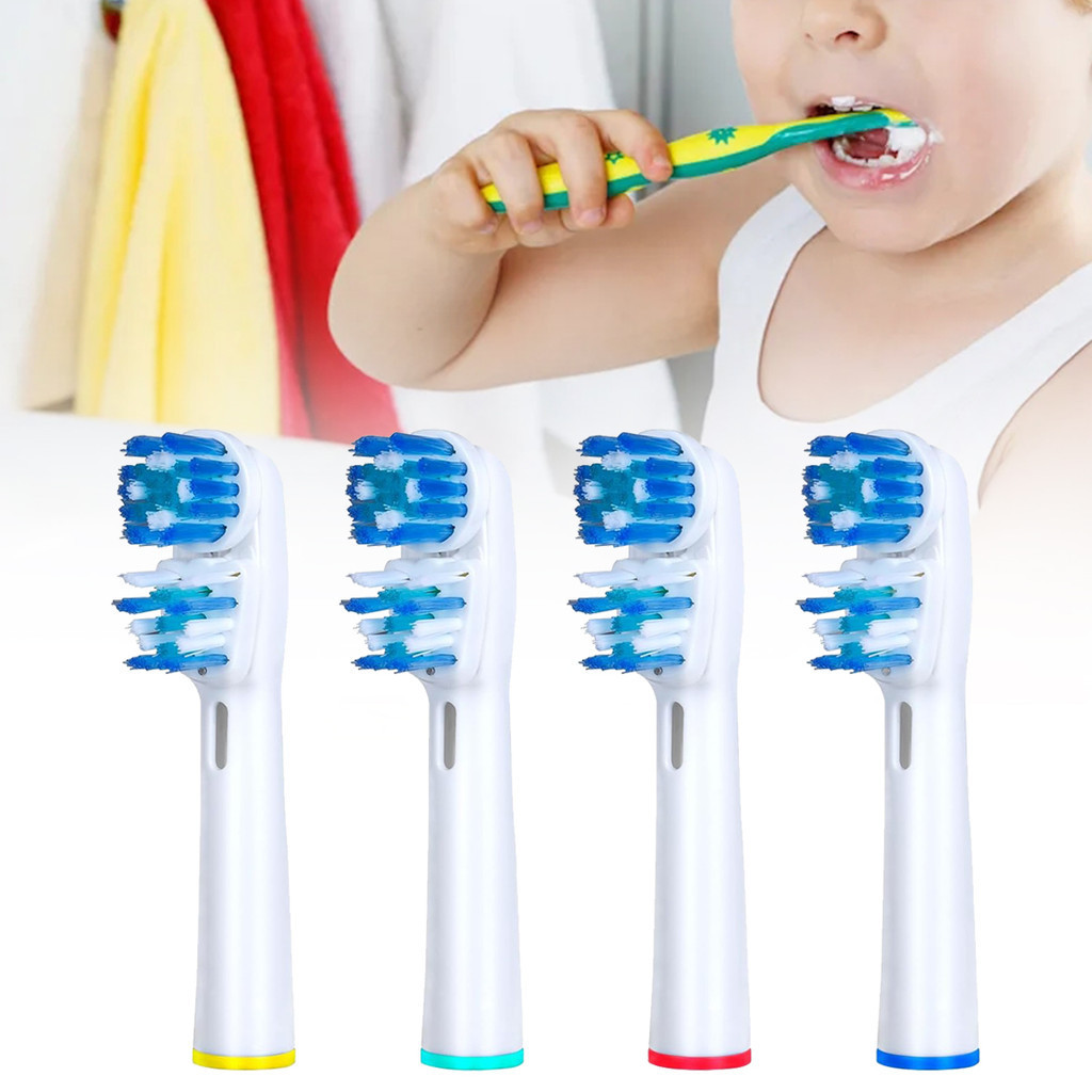 หัวแปรงสีฟัน 4 ชิ้น เข้ากันได้กับแปรงสีฟันไฟฟ้า Braun ปาก, หัวแปรงเปลี่ยนแม่นยําสําหรับหัวแปรงสีฟันไฟฟ้า Braun Ora