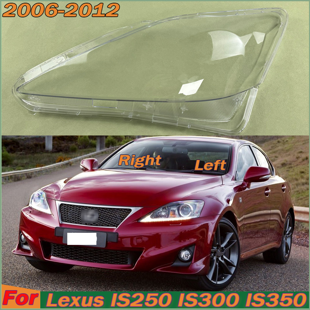 สําหรับ Lexus IS250 IS300 IS350 2006-2012 ไฟหน้าสูงโปร่งใสไฟหน้าเปลี่ยนโคมไฟเดิม Plexiglass