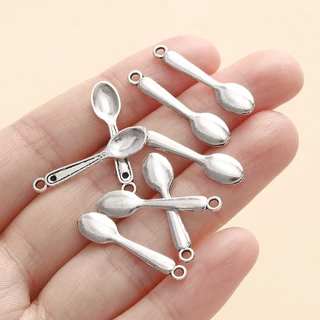 St. kunkka 10 ชิ้นจี้โลหะผสมมินิน่ารักช้อนจี้สําหรับเครื่องประดับ DIY จี้ทํา