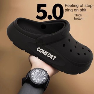 ใหม่อินเทรนด์หนาsoledรองเท้ารูปแบบeva5.0cmผู้ชายanti-slipรอง…