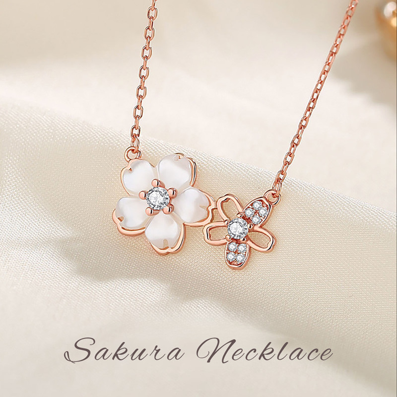Sakura Necklace สร้อยคอเงินแท้ S925