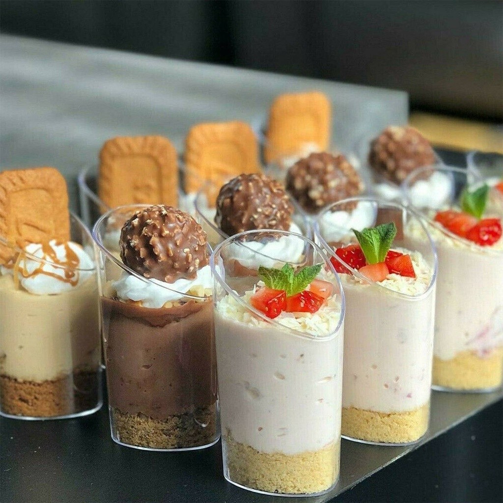 65ml แก้วน้ําพลาสติกใส ขนาดเล็ก แบบใช้แล้วทิ้ง 10 ชิ้น แก้วเปค Teardrop Plastic Cup - รูปที่ 5